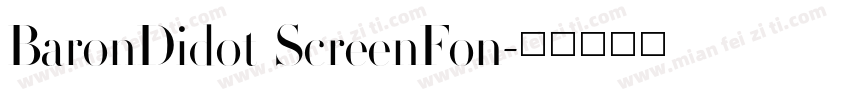 BaronDidot ScreenFon字体转换